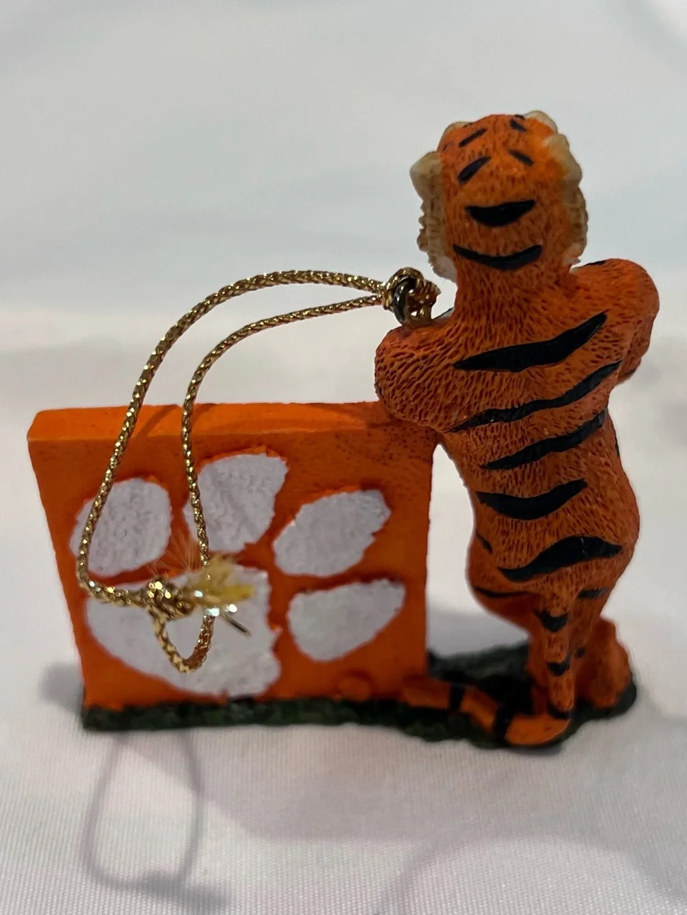 Clemson Tigers Christmas Ornament 3D Resin Tiger Paw Print NCAA